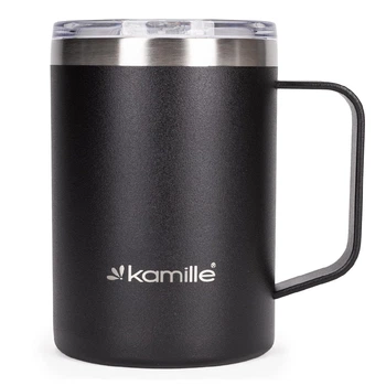 Термокружка KAMILLE 2159 360 мл черная