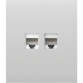 Фронтальная панель Ajax CenterCover LAN White до 1 Гбит/с CAT 5e CAT 6 для 4K