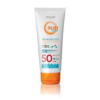 Детский солнцезащитный лосьон Sun Zone с высокой степенью защиты-100 мл.