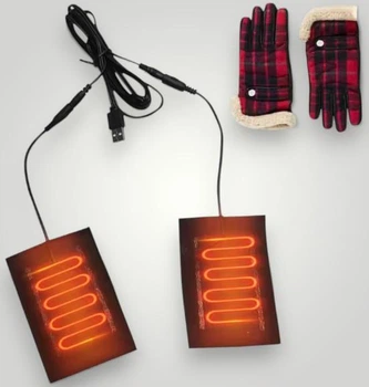 Нагрівальні елементи для рукавичок USB, підігрів 10–20 год