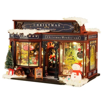 Магический дом конструктор DIY House ET001-B Christmas Wonderland сборный румбокс с освещением