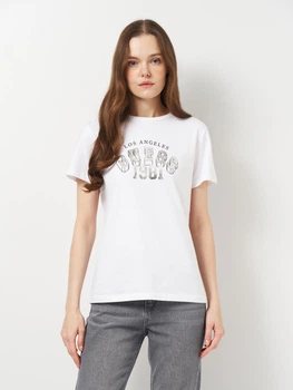 Футболка бавовняна жіноча Guess V5RI06-I3Z14-G011 M Pure White (7626741034017)