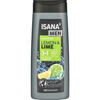 Гель для душа Isana Men «Лимон и лайм» 300 мл
