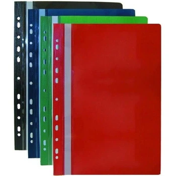 Швидкозшивач пластик А4 з перфорацією PROFESSIONAL асорті BUROMAX