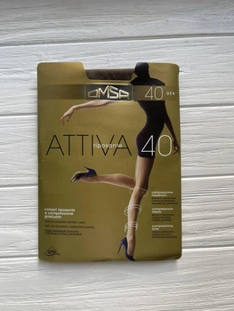 Колготки Omsa 40 den Attiva 4 fumo