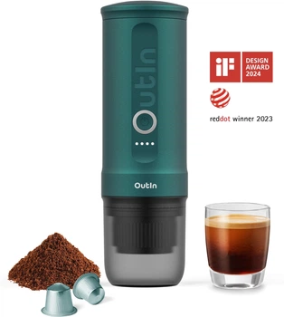Портативная кофеварка Outin Teal (OTEM-01-TEAL)