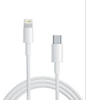 Зарядний кабель Lightning to USB Type-C для Apple iPhone iPad AirPods iPod 1M White