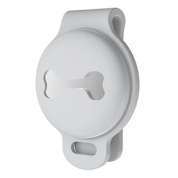 Чехол брелок для Apple AirTag на ошейник для собак AirTag case for dog Clip Grey Kayfovo ATG-1
