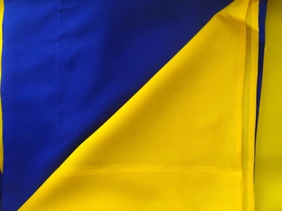 Прапор України із кільцями під флагшток 140х90 см, синьо-жовтий яскравий колір