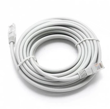 20 метров Сетевой Патч корд UTP LAN кабель для интернета до 1000 Мбит/с (Gigabit Ethernet, 10 Гбит/с) надежная передача данных, долговечность, Gigabit Ethernet, 10 Гбит/с.