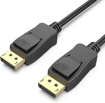 Кабель для ноутбука DP to DP Адаптер DisplayPort to DP Black 4Kx2K перехідник для монітора 1.8 м Kayfovo M-35