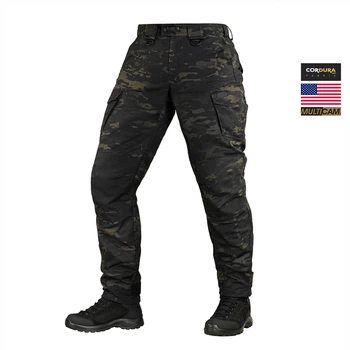 Штани тактичні демісезонні M-Tac Aggressor Elite NYCO Extreme, MultiCam Чорний, 2XL