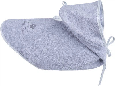 Szlafrok kąpielowy dla psów Amiplay Spa 25 cm Szary (5907563273122)
