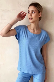 Жіноча футболка з коротким рукавом LadyLike 42 Блакитний (ll2142870064367)