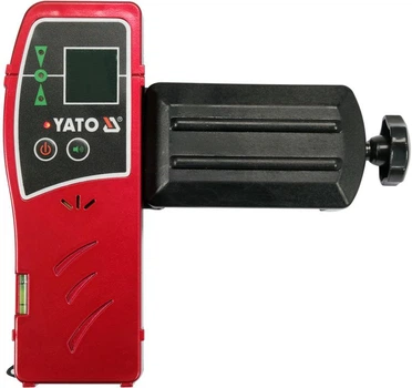 Приймач Yato YT-30421 з тримачем лазерного зеленого променя живлення - батарея 9 В 6LF22 діап. 1-70 м (5906083115721)