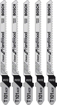 Пиляльні полотна для лобзика Bosch Т 101 AOF BIM 5 шт 2608634233 (3165140091848)