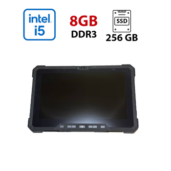 Защищенный планшет Dell Latitude 7212 Rugged Extreme / 11.6'' (1920x1080) IPS / Intel Core i5-7300U (2 (4) ядра по 2.6 - 3.5 GHz) / 8 GB DDR3 / 256 GB SSD / Intel HD Graphics 620 / WebCam б/у