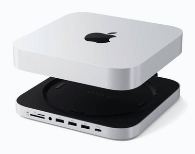 Док-станция Satechi Stand & Hub для Mac Mini M1-M2 с подставкой и расширением портов (без коробки)