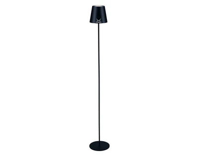 Беспроводной LED торшер SANSIBAR с сенсорным диммером, аккумуляторный, 3000K, IP44, черный