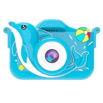 Детский цифровой фотоаппарат ET015, BLUE WHALE