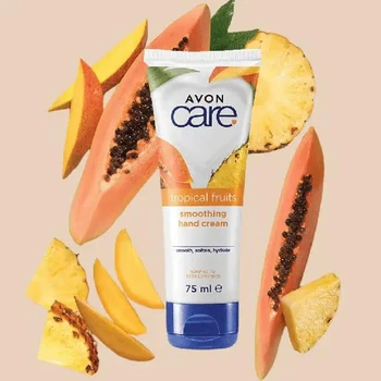 Крем для рук с экстрактами фруктов Avon Care с экстрактами ананаса, манго и папаи, 75 мл