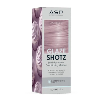 Ультракондиционирующая полуперманентная глянцевая маска ASP Glaze Shotz Lavender Grey / Лавандово-серый