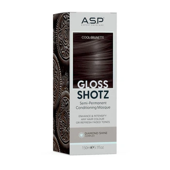 Ультракондиционирующая полуперманентная глянцевая маска ASP Gloss Shotz Cool Brunette / Холодный брюнет