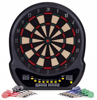 Дартс електронний EcoToys з LCD‑дисплеєм 27 ігор у комплекті 12 дротиків 48 см (AP-400) (5905817008902)