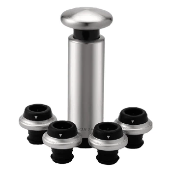 Набір для зберігання вина Xiaomi Circle Joy Vacuum Pump with 4pcs Stoppers Gift (CJ-JS05) [67378]