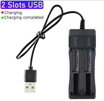 USB зарядное устройство на 2 аккумулятора 18650