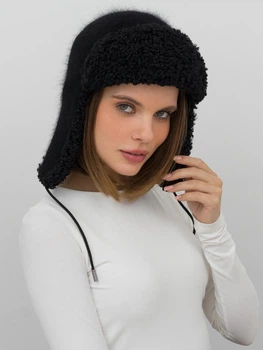 Шапка жіноча VILSS Inverno Angora Ram VLU-2505-SD08-17-VL6s 56-59 Чорний