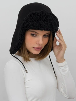 Шапка жіноча VILSS Inverno Cashmere Ram VLU-2502-98-17 55-58 Чорна