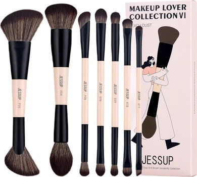 Набір пензлів для макіяжу Jessup Versatility Collection 7 шт (6976074376003)