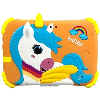 Дитячий планшет Kids Study Unicorn Tab 7" Android15 4000mAh 8/256Gb BT Wi-Fi + чохол-підставка помаранчевий