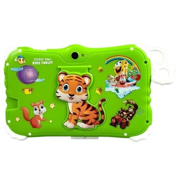 Дитячий планшет Kids Study Tiger Tab 7" Android14 4000mAh 8/256Gb BT Wi-Fi + чохол-підставка зелений