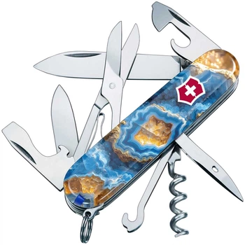 Ніж складаний, мультитул Victorinox Climber Design (91мм, 16 функцій), агат 1.3703.3.R2030pk