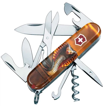 Ніж складаний, мультитул Victorinox Climber Zodiac (91мм, 16 функцій), вогн. змія 1.3703.Z4250pk