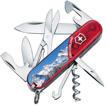 Ніж складаний, мультитул Victorinox Climber Jungfrau (91мм, 14 функцій) 1.3703.TE3