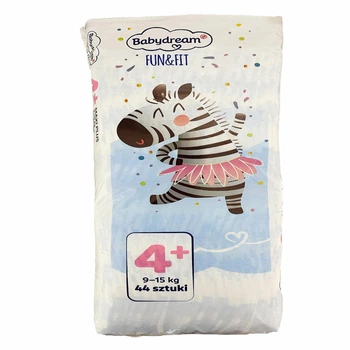 Підгузники Babydream FUN&FIT 4+ Maxi (9-15 кг), 44 шт