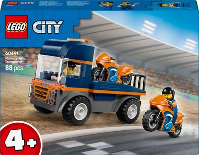 Конструктор LEGO City Транспортер мотоциклов 88 деталей (60491)