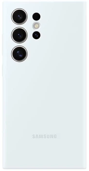 Чехол силиконовый противоударный Silicone Case для Samsung Galaxy S24 Ultra (6.8") White SM-S928