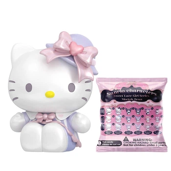 Коллекционная фигурка-сюрприз Sanrio Элегантные барышни Hello Kitty My Melody Kuromi 4 см миниатюрная игрушка для декора и игр