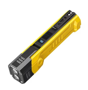 Ліхтарик поворотний багатофункціональний 7 режимів світіння Powerbank магніт.