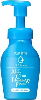 М’яка пінка для вмивання та демакіяжу Senka All Clear Double Wash Foam 150 мл (4550516494412)