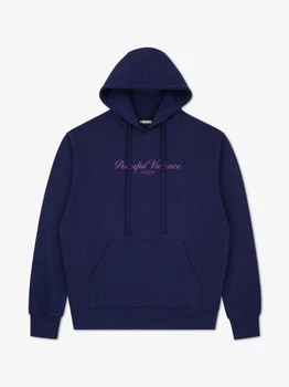 Кофта MANTO hoodie PEACEFUL VIOLENCE navy blue S