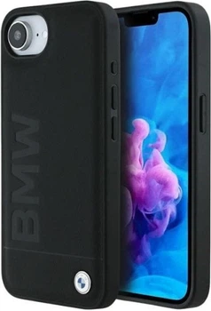 Панель BMW Leather Hot Stamp для Apple iPhone 16e Black (BMHCPSE4SLLBK)
