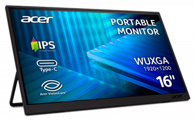 Монітор 16" Acer PM161Wbmiuux (um.zp1ee.012) Black