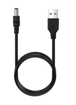 Кабель USB to DC 5v 5.5x2.1mm Колір Чорний
