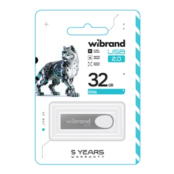 USB флеш-накопичувач Wibrand 32gb Irbis Срібло
