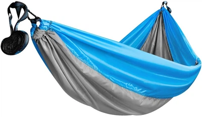 Гамак Spokey AIR ROCKER 941068 туристичний 200 x 120 см Сіро-блакитний (5905339410689)